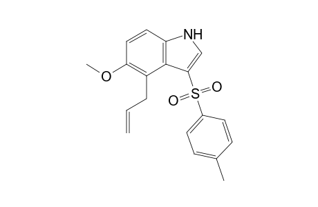 4-Allyl-5-methoxy-3-(p-tolylsulfonyl)-1H-indole