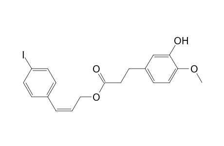3-(4-Iodophenyl)-(Z)-2-propenyl 3-(3-Hydroxy-4-methoxyphenyl)propanoate