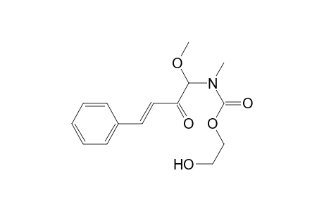 2-Hydroxyethyl n-(1-methoxy-2-oxo-4-phenyl-3(E)-butehyl)-n-methylcarbamate