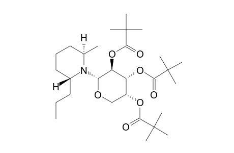 (2R,6S)-N-(2',3',4'-TRI-O-PIVALOYL-ALPHA-D-ARABINOPYRANOSYL)-2-METHYL-6-N-PROPYLPIPERIDINE