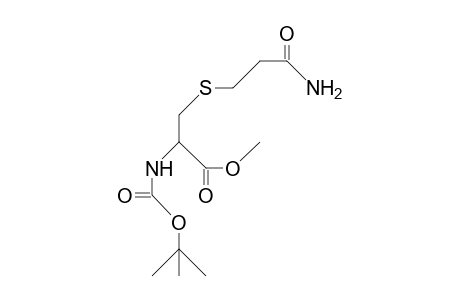 N-T-Butoxycarbonyl-S-(2-carbamoyl-ethyl)-L-cysteine methyl ester