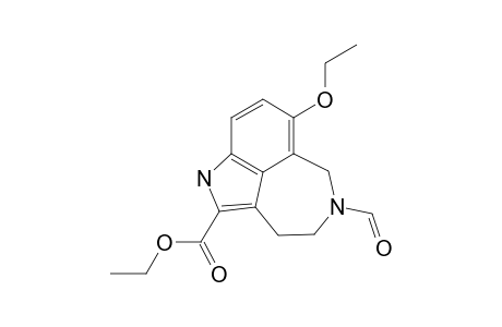 7-ETHOXY-5-FORMYL-3,4,5,6-TETRAHYDRO-1H-AZEPINO-[5,4,3-CD]-INDOLE-2-CARBOXYLIC-ACID-ETHYLESTER;MAJOR-ROTAMER