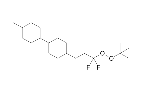 .alpha.,.alpha.-Difluoro-3-[4-(4-methylcyclohexyl)cyclohexyl]propyl tert-butyl peroxide