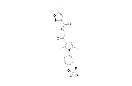 3-METHYLISOXAZOLE-5-CARBOXYLIC-ACID-2-[2,5-DIMETHYL-1-(4-TRIFLUOROMETHOXYPHENYL)-1H-PYRROL-3-YL]-2-OXO-ETHYLESTER
