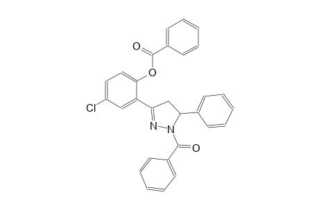 2-(1-benzoyl-5-phenyl-4,5-dihydro-1H-pyrazol-3-yl)-4-chlorophenyl benzoate