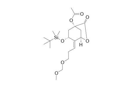(Z)-(1R,3R,5R)-1-Acetoxy-3-[(tert-butyldimethylsilyl)oxy]-6-oxa-4-[3'-(methoxymethoxy)propylidene]bicyclo[3.2.1]octan-7-one