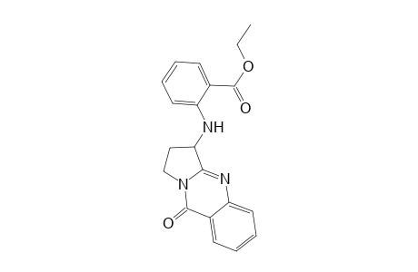Benzoic acid, 2-[(1,2,3,9-tetrahydro-9-oxopyrrolo[2,1-b]quinazolin-3-yl)amino]-, ethyl ester
