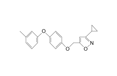 Isoxazole, 3-cyclopropyl-5-[[4-(3-methylphenoxy)phenoxy]methyl]-