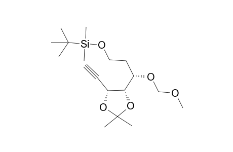 4-(1-Ethynyl)-5-(1-methoxymethoxy-3-tert-butyldimethylsilyloxy-(1S)-propyl)-2,2-dimethyl-(4R,5S)-1,3-dioxolane