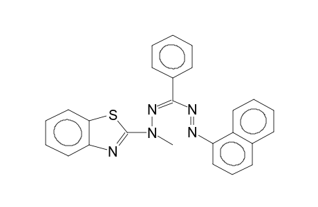1-(ALPHA-NAPHTHYL)-3-PHENYL-5-(2-BENZOTHIAZOLYL)-5-METHYL-(1,2-E),(3,4-Z)-FORMAZANE