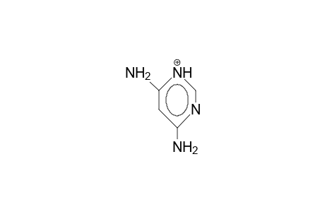4,6-Diamino-pyrimidinium cation