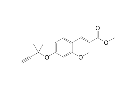 Methyl 4'-(1,1-dimethylprop-2-ynyloxy)-2'-methoxycinnamate