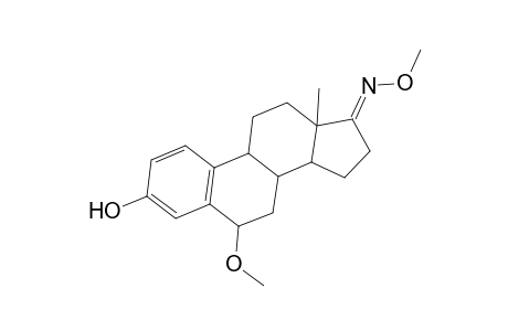 Estra-1,3,5(10)-trien-17-one, 3-hydroxy-6-methoxy-, O-methyloxime, (6.beta.)-