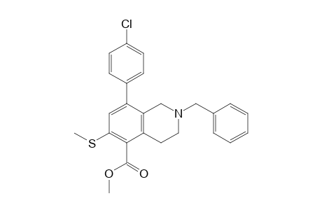 2-Benzyl-5-methoxycarbonyl-8-(4-chlorophenyl)-6-methylthio-1,2,3,4-tetrahydroisoquinoline