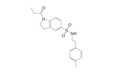 N-[2-(4-methylphenyl)ethyl]-1-propionyl-5-indolinesulfonamide