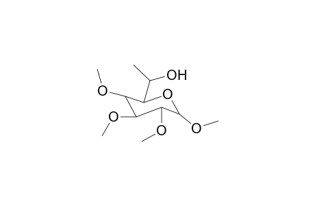 Methyl 7-deoxy-2,3,4-tri-O-methyl-.alpha.-D-glycero / .beta.-L-glycero-D-gluco-heptopyranoside