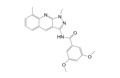 N-(1,8-dimethyl-1H-pyrazolo[3,4-b]quinolin-3-yl)-3,5-dimethoxybenzamide