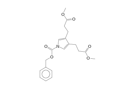 3,4-Bis-(2-methoxycarbonyl-ethyl)-pyrrole-1-carboxylic acid, benzyl ester