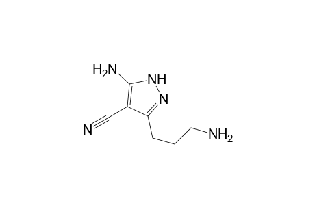 3-Amino-5-(3-aminopropyl)-1H-pyrazole-4-carbonitrile