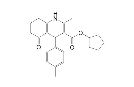 cyclopentyl 2-methyl-4-(4-methylphenyl)-5-oxo-1,4,5,6,7,8-hexahydro-3-quinolinecarboxylate