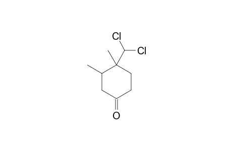 1-DICHLOROMETHYL-1,2-DIMETHYL-CYCLOHEXAN-4-ONE