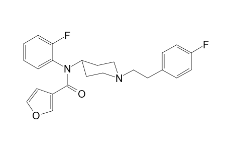 N-(2-Fluorophenyl)-N-(1-[2-(4-fluorophenyl)ethyl]piperidin-4-yl)furan-3-carboxamide