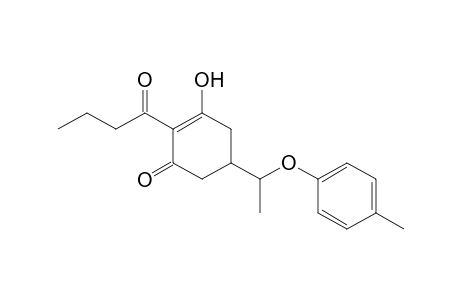 1,3-Cyclohexanedione, 5-[1-(4-methylphenoxy)ethyl]-2-(1-oxobutyl)-, (enol form)