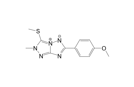 1H-1,2,4-Triazolo[4,3-b][1,2,4]triazolium, 6-(4-methoxyphenyl)-2-methyl-3-(methylthio)-, hydroxide, inner salt