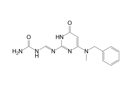 N-carbamoyl-N'-[6-(benzylmethylamino)-3,4-dihydro-4-oxopyrimid-2-yl]formamidine