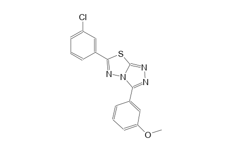 6-(3-chlorophenyl)-3-(3-methoxyphenyl)[1,2,4]triazolo[3,4-b][1,3,4]thiadiazole
