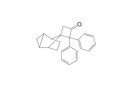 Spiro[cyclobutane-1,8'-tricyclo[3.2.1.02,4]octan]-3-one, 2,2-diphenyl-, stereoisomer