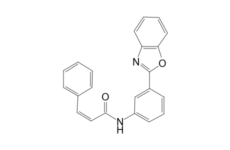 (2Z)-N-[3-(1,3-Benzoxazol-2-yl)phenyl]-3-phenyl-2-propenamide