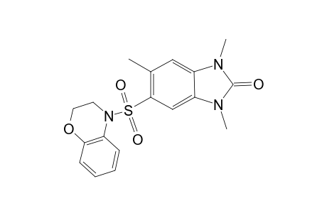 2H-1,3-Benzimidazol-2-one, 5-[(2,3-dihydro-4H-1,4-benzoxazin-4-yl)sulfonyl]-1,3-dihydro-1,3,6-trimethyl-