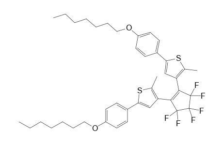 1,2-bis[5'-(p-Heptyloxyphenyl)-2'-methylthiophen-3'-yl]-3,3,4,4,5,5-hexafluorocyclopent-1-ene
