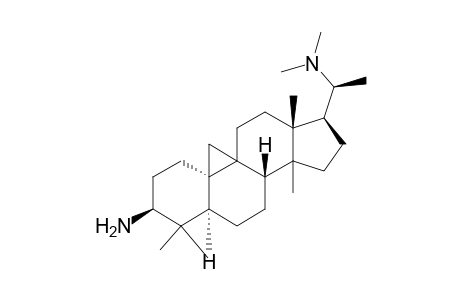 9,19-Cyclopregnane-3,20-diamine, N20,N20,4,4,14-pentamethyl-, (3.beta.,5.alpha.,20S)-