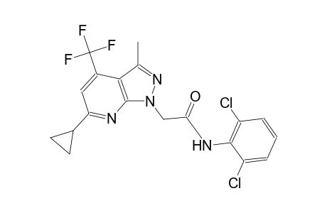 1H-pyrazolo[3,4-b]pyridine-1-acetamide, 6-cyclopropyl-N-(2,6-dichlorophenyl)-3-methyl-4-(trifluoromethyl)-
