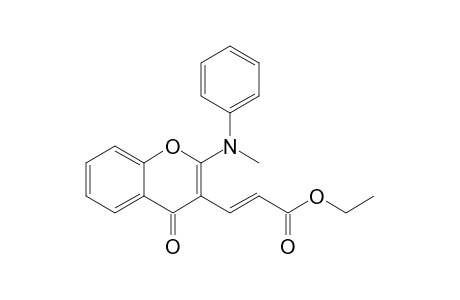 Ethyl 3-{2'-[methyl(phenyl)amino]-4'-oxo-4H-[1]-benzopyran-3'-yl}-prop-2-enoate