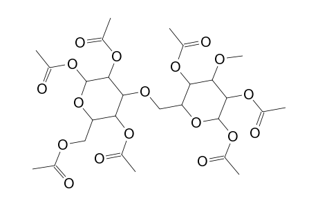 .alpha.-d-Glucopyranose, 3-O-methyl-, 1,2,4-triacetate, anhydride with .alpha.-d-glucopyranose 1,2,4,6-tetraacetate