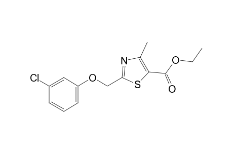 2-[(m-chlorophenoxy)methyl]-4-methyl-5-thiazolecarboxylic acid, ethyl ester