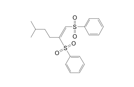 [(Z)-2-(benzenesulfonyl)-5-methyl-hex-1-enyl]sulfonylbenzene