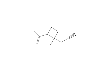 Cyclobutaneacetonitrile, 1-methyl-2-(1-methylethenyl)-