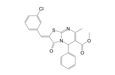 methyl (2Z)-2-(3-chlorobenzylidene)-7-methyl-3-oxo-5-phenyl-2,3-dihydro-5H-[1,3]thiazolo[3,2-a]pyrimidine-6-carboxylate