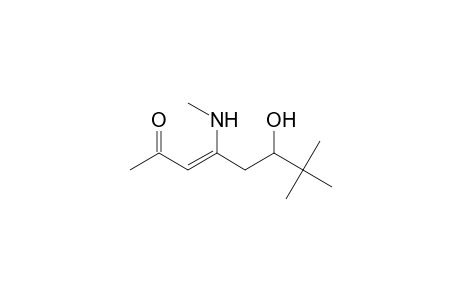 7,7-Dimethyl-6-hydroxy-4-(N-methylamino)oct-3-en-2-one