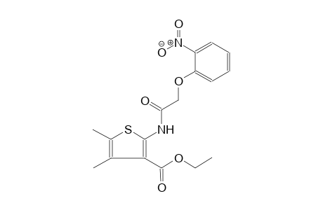 3-thiophenecarboxylic acid, 4,5-dimethyl-2-[[(2-nitrophenoxy)acetyl]amino]-, ethyl ester