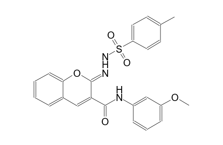 benzenesulfonic acid, 4-methyl-, 2-[(2Z)-3-[[(3-methoxyphenyl)amino]carbonyl]-2H-1-benzopyran-2-ylidene]hydrazide