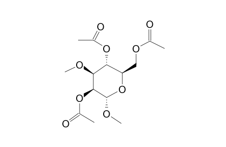 Methyl 2,3,6-tri-o-acetyl-4-o-methyl-.alpha.-D-mannopyranoside