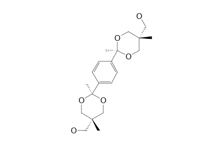 1,4-BIS-(5-HYDROXYMETHYL-2,5-DIMETHYL-1,3-DIOXAN-2-YL)-BENZENE;ISOMER-#B