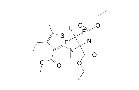 methyl 2-({1-(ethoxycarbonyl)-1-[(ethoxycarbonyl)amino]-2,2,2-trifluoroethyl}amino)-4-ethyl-5-methyl-3-thiophenecarboxylate
