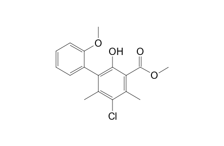 Methyl 5-chloro-4,6-dimethyl-3-(2-methoxyphenyl)salicylate