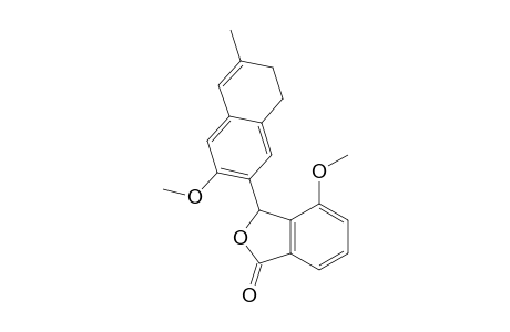 1(3H)-Isobenzofuranone, 3-(7,8-dihydro-3-methoxy-6-methyl-2-naphthalenyl)-4-methoxy-